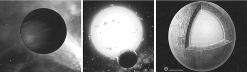 灼热的HD149026b行星           最近发现的大质量行星               水星具有液态核