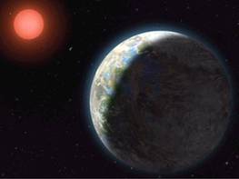 Artist's rendition of Gliese 581g